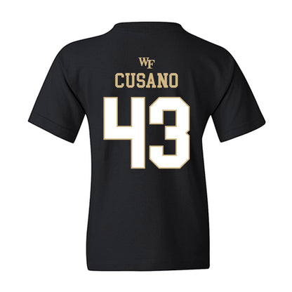Wake Forest - NCAA Football : Frank Cusano - Sports Shersey Youth T-Shirt-1