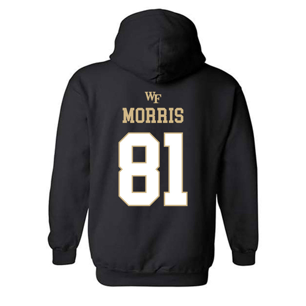 Wake Forest - NCAA Football : Landon Morris - Sports Shersey Hooded Sweatshirt-1