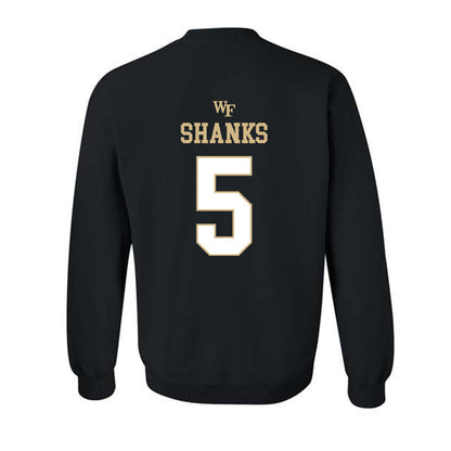 Wake Forest - NCAA Football : Kam Shanks - Sports Shersey Crewneck Sweatshirt-1