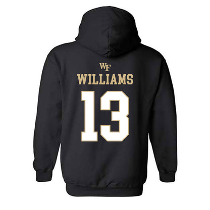 Wake Forest - NCAA Football : Ashaad Williams - Sports Shersey Hooded Sweatshirt-1