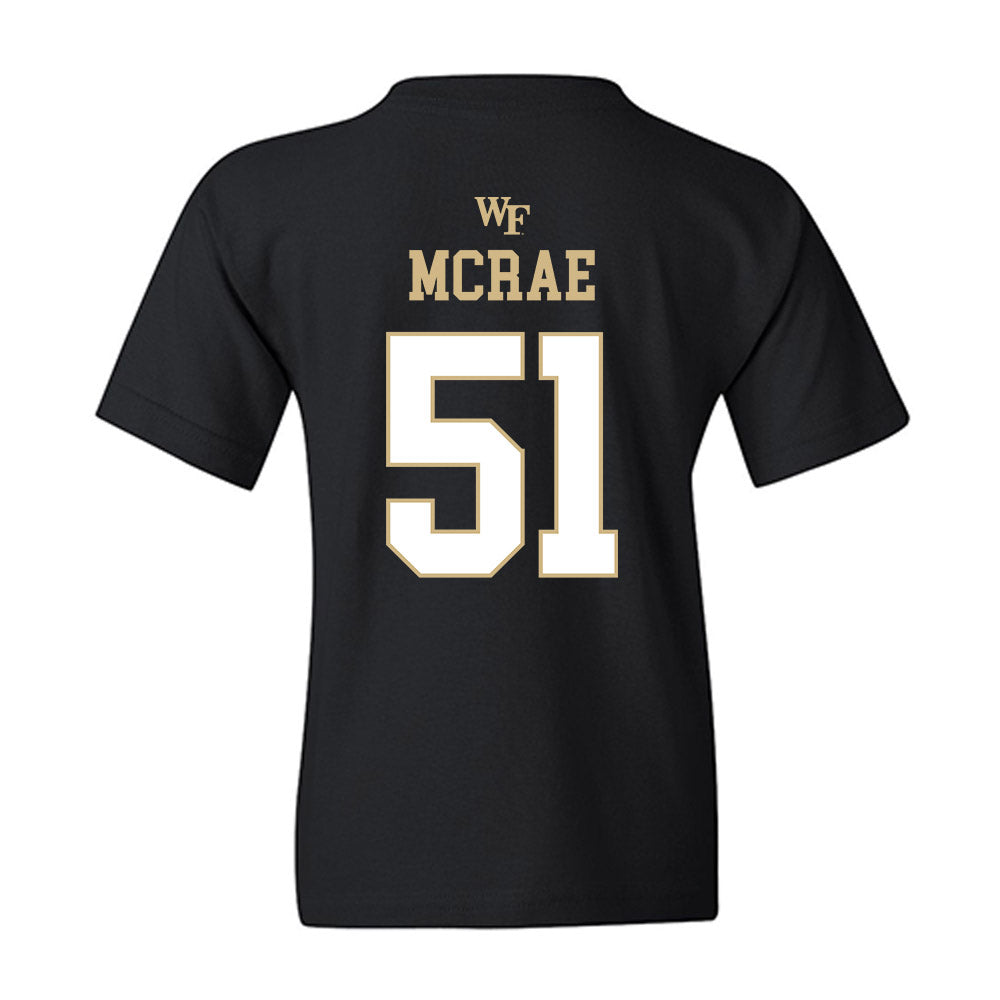 Wake Forest - NCAA Football : Devin McRae - Sports Shersey Youth T-Shirt-1