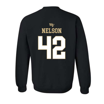 Wake Forest - NCAA Football : Isaac Nelson - Sports Shersey Crewneck Sweatshirt-1