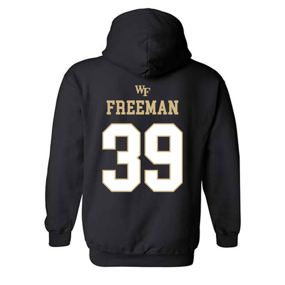 Wake Forest - NCAA Football : Wyatt Freeman - Sports Shersey Hooded Sweatshirt-1