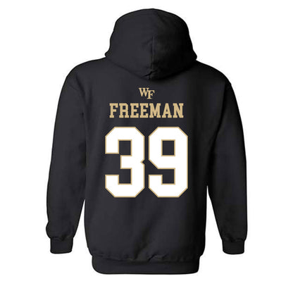 Wake Forest - NCAA Football : Wyatt Freeman - Sports Shersey Hooded Sweatshirt-1