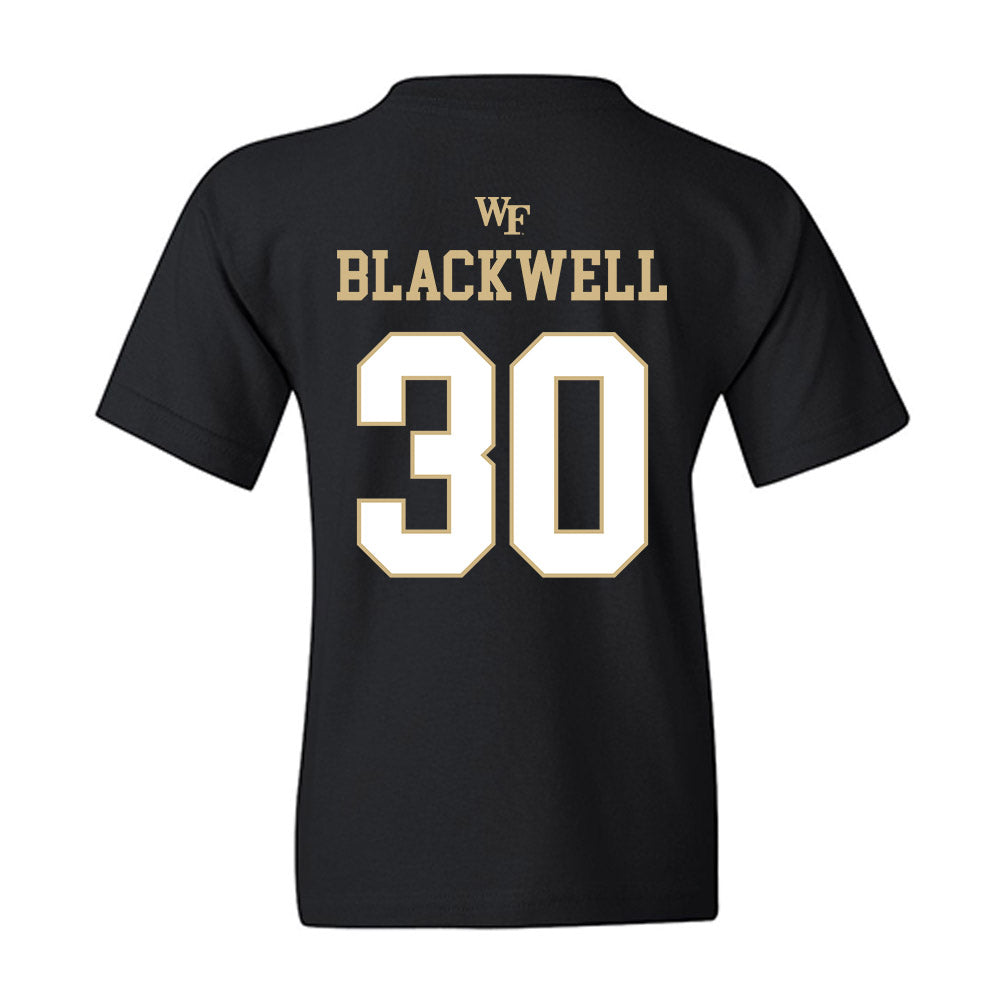 Wake Forest - NCAA Football : Jerron Blackwell - Sports Shersey Youth T-Shirt-1