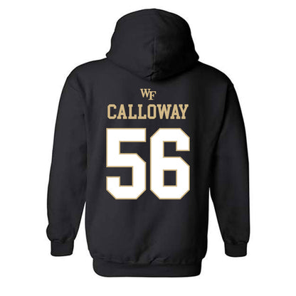 Wake Forest - NCAA Football : Ethan Calloway - Sports Shersey Hooded Sweatshirt-1