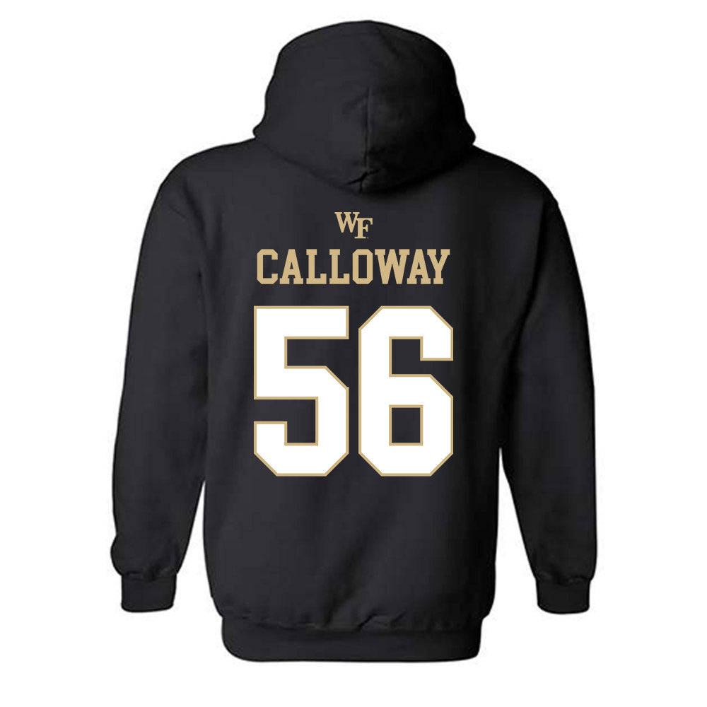 Wake Forest - NCAA Football : Ethan Calloway - Sports Shersey Hooded Sweatshirt-1