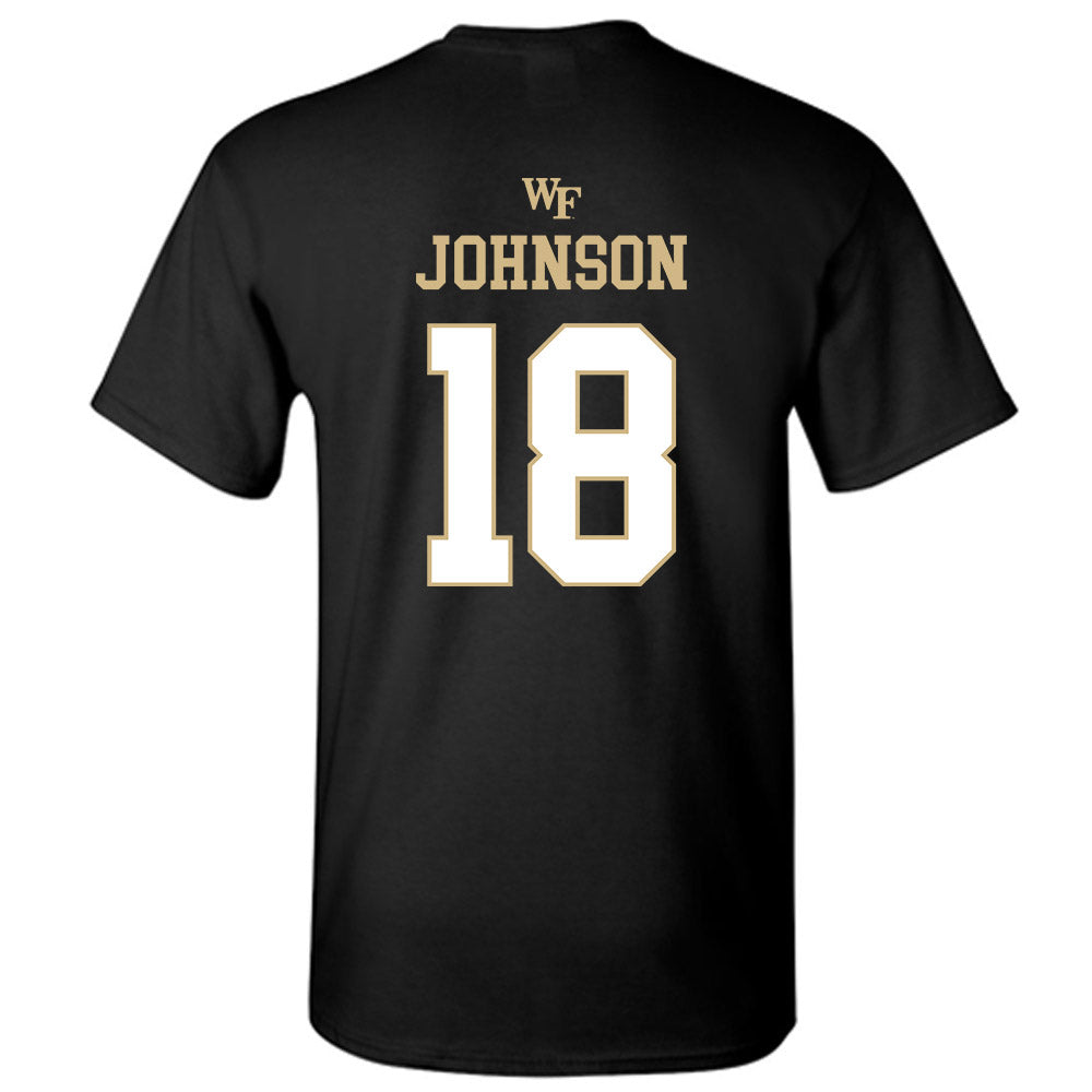 Wake Forest - NCAA Football : DJ Johnson - Sports Shersey T-Shirt-1