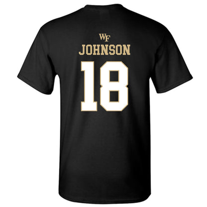 Wake Forest - NCAA Football : DJ Johnson - Sports Shersey T-Shirt-1