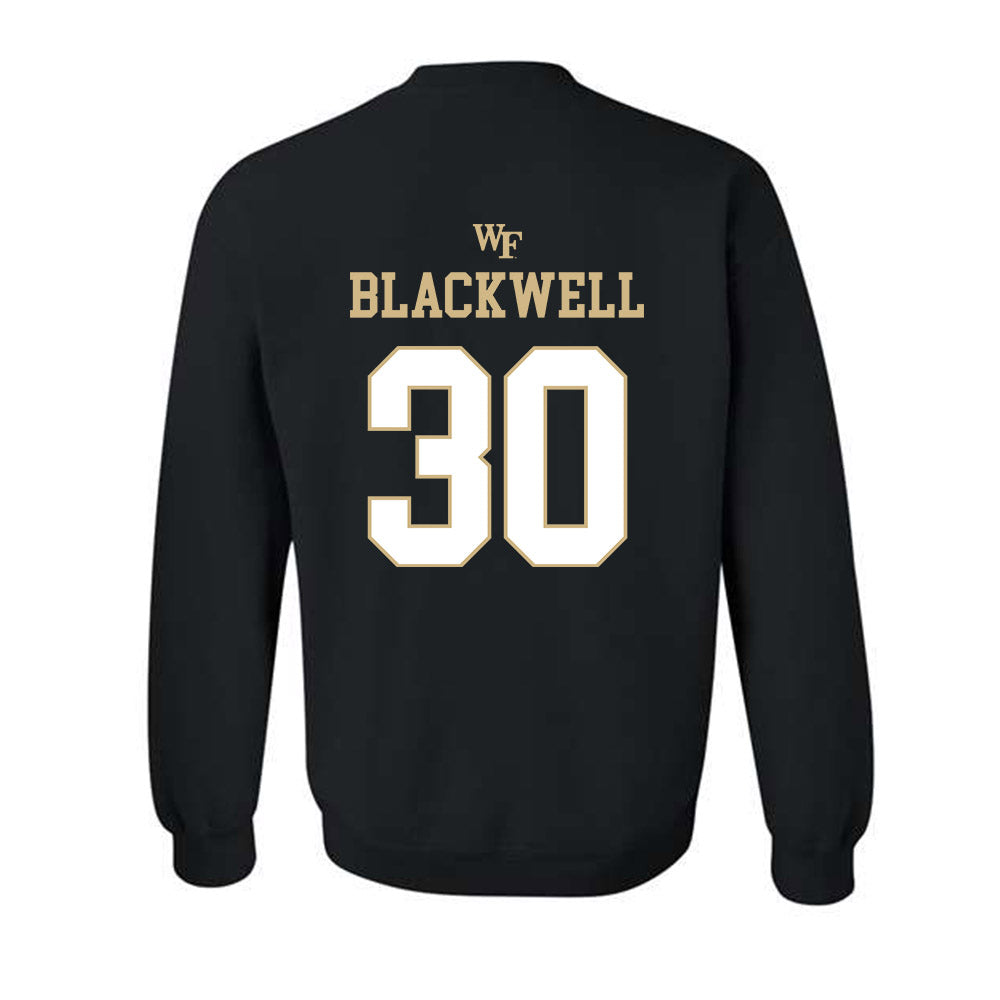 Wake Forest - NCAA Football : Jerron Blackwell - Sports Shersey Crewneck Sweatshirt-1