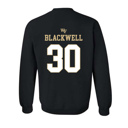 Wake Forest - NCAA Football : Jerron Blackwell - Sports Shersey Crewneck Sweatshirt-1