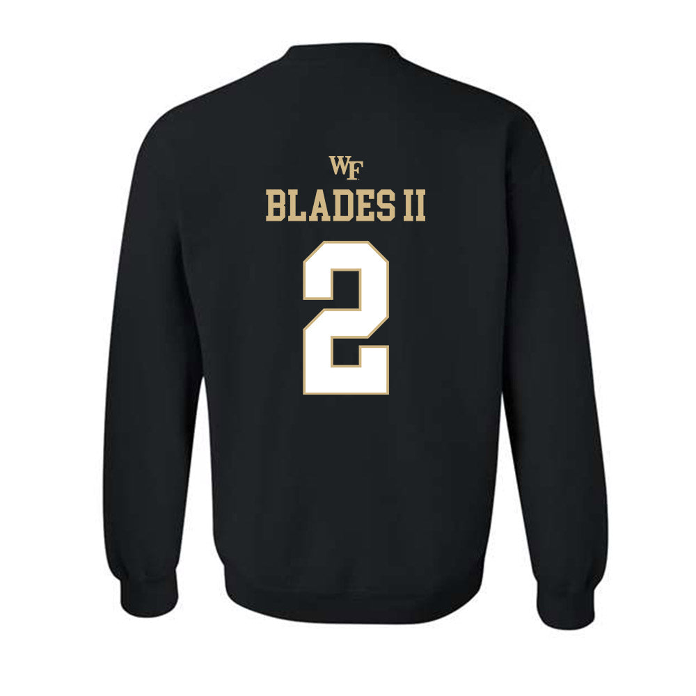 Wake Forest - NCAA Football : Brian Blades II - Sports Shersey Crewneck Sweatshirt-1