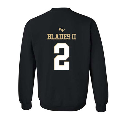 Wake Forest - NCAA Football : Brian Blades II - Sports Shersey Crewneck Sweatshirt-1
