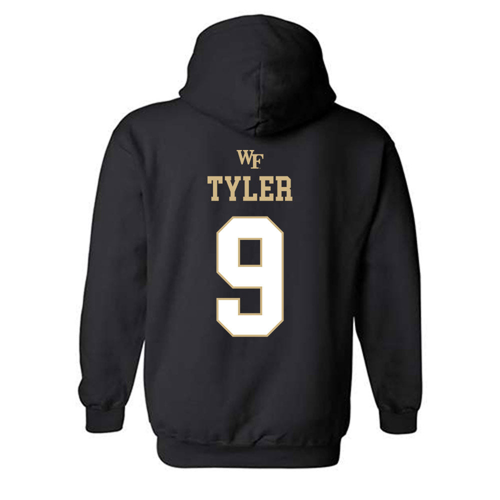 Wake Forest - NCAA Football : Chase Tyler - Sports Shersey Hooded Sweatshirt-1