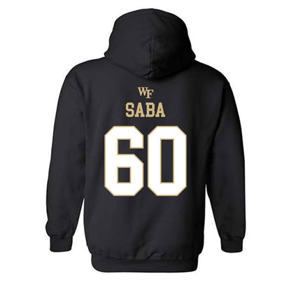 Wake Forest - NCAA Football : Will Saba - Sports Shersey Hooded Sweatshirt-1
