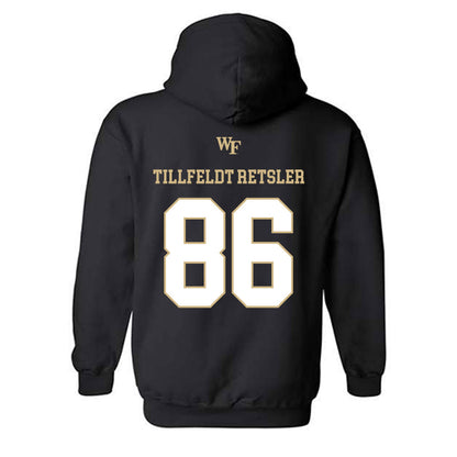 Wake Forest - NCAA Football : Maximilian Tillfeldt Retsler - Sports Shersey Hooded Sweatshirt-1