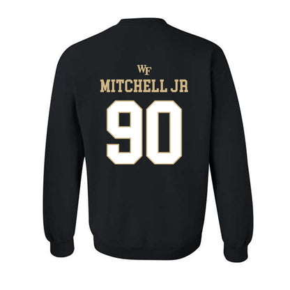 Wake Forest - NCAA Football : Sydir Mitchell jr - Sports Shersey Crewneck Sweatshirt-1