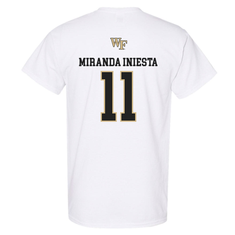 Wake Forest - NCAA Men's Soccer : Marcos Miranda Iniesta - Generic Sports Shersey T-Shirt-1