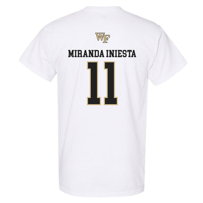 Wake Forest - NCAA Men's Soccer : Marcos Miranda Iniesta - Generic Sports Shersey T-Shirt-1