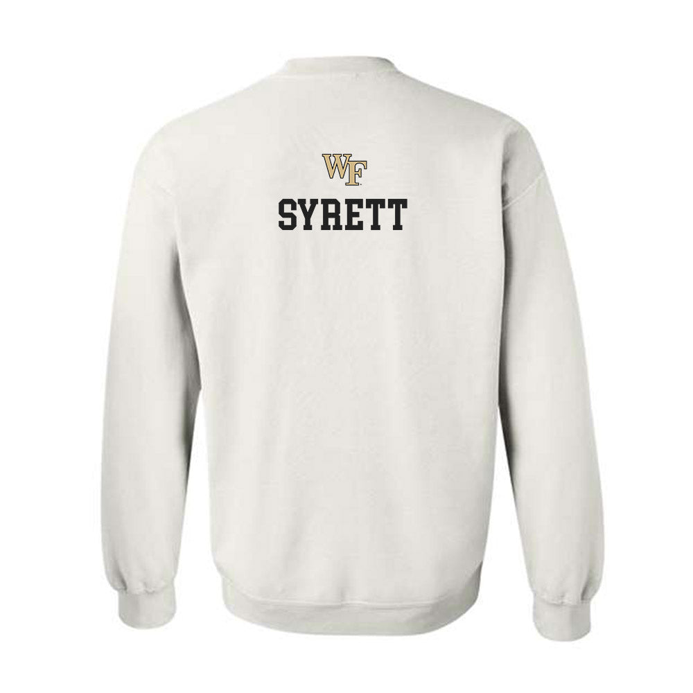 Wake Forest - NCAA Men's Soccer : Graham Syrett - Generic Sports Shersey Crewneck Sweatshirt-1