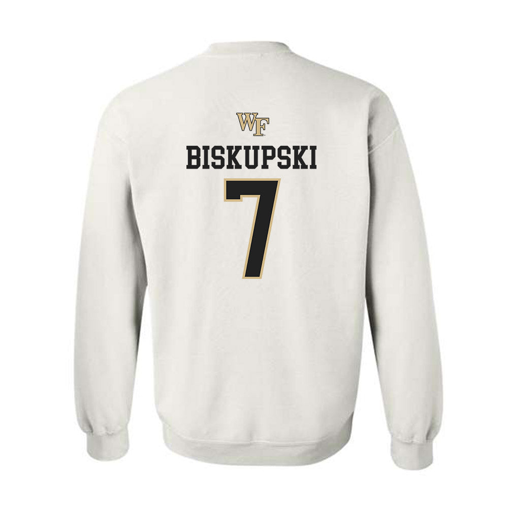Wake Forest - NCAA Men's Soccer : Philip Biskupski - Generic Sports Shersey Crewneck Sweatshirt-1