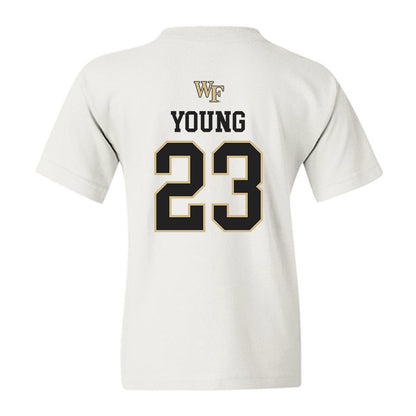 Wake Forest - NCAA Men's Soccer : Chandler Young - Generic Sports Shersey Youth T-Shirt-1