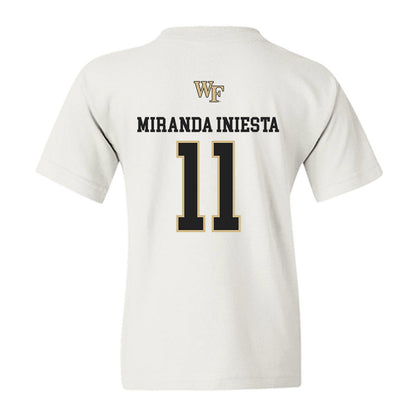 Wake Forest - NCAA Men's Soccer : Marcos Miranda Iniesta - Generic Sports Shersey Youth T-Shirt-1