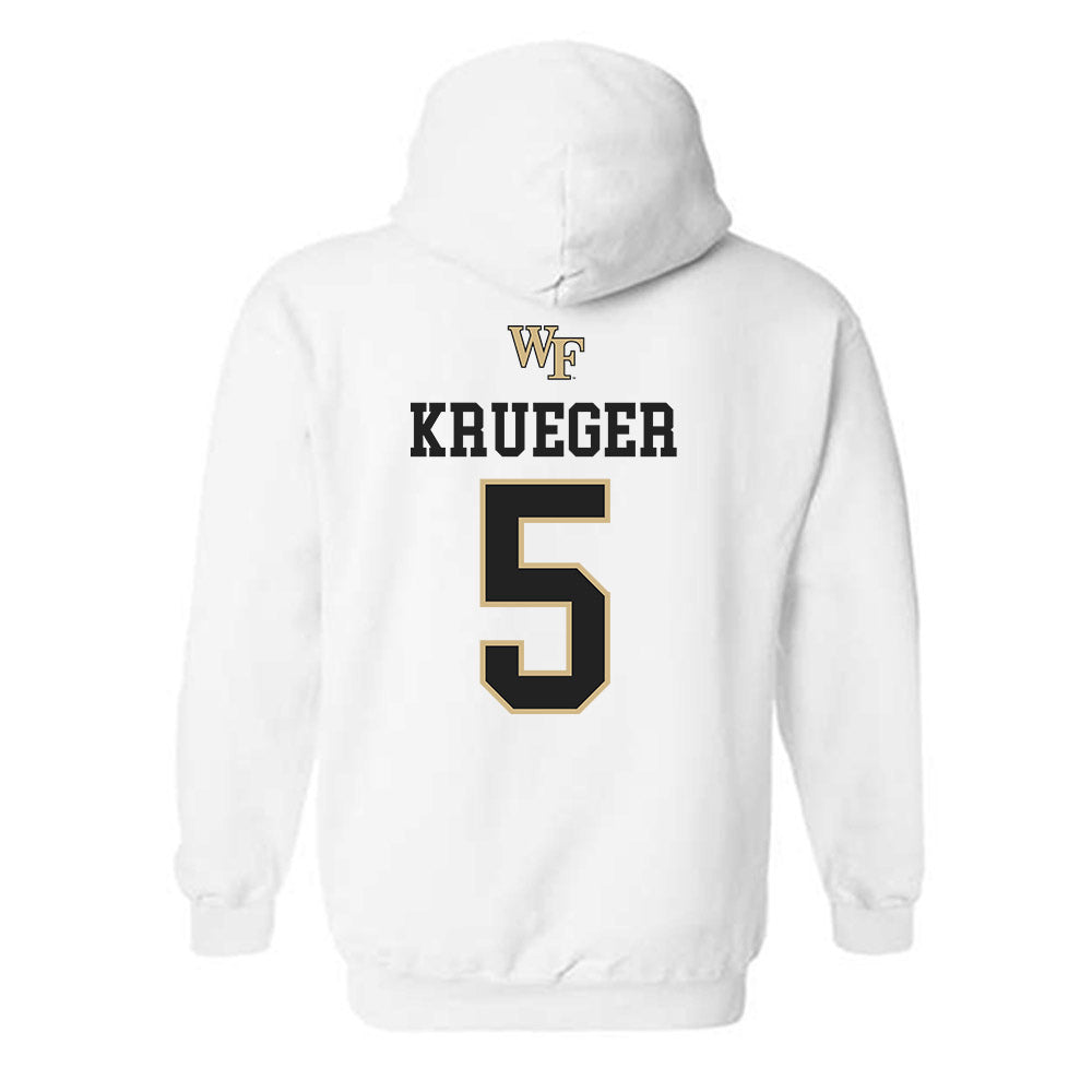 Wake Forest - NCAA Men's Soccer : Daniel Krueger - Generic Sports Shersey Hooded Sweatshirt-1
