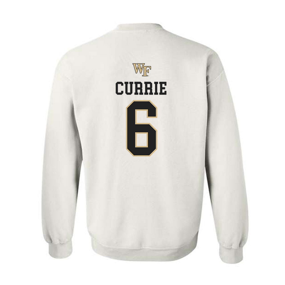 Wake Forest - NCAA Men's Soccer : Lorenze Currie - Generic Sports Shersey Crewneck Sweatshirt-1