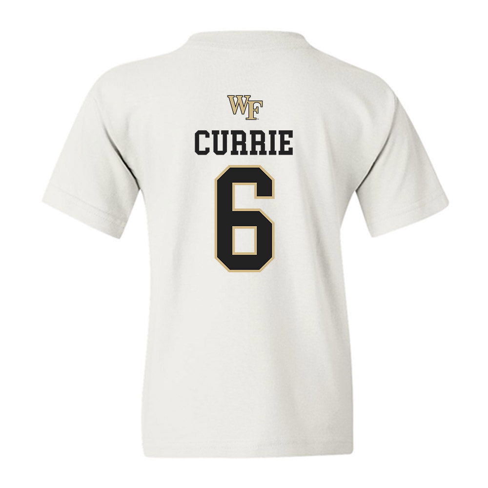 Wake Forest - NCAA Men's Soccer : Lorenze Currie - Generic Sports Shersey Youth T-Shirt-1
