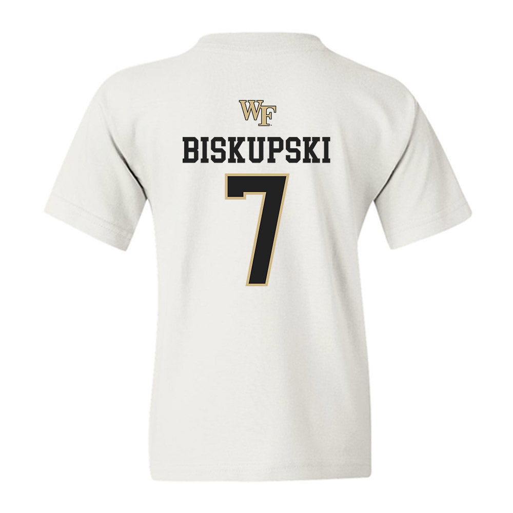 Wake Forest - NCAA Men's Soccer : Philip Biskupski - Generic Sports Shersey Youth T-Shirt-1