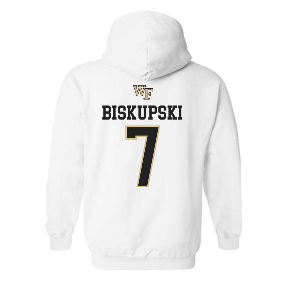 Wake Forest - NCAA Men's Soccer : Philip Biskupski - Generic Sports Shersey Hooded Sweatshirt-1