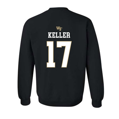 Wake Forest - NCAA Baseball : Ethan Keller - Generic Sports Shersey Crewneck Sweatshirt-1