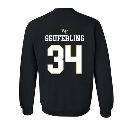 Wake Forest - NCAA Baseball : Grayden Seuferling - Generic Sports Shersey Crewneck Sweatshirt-1