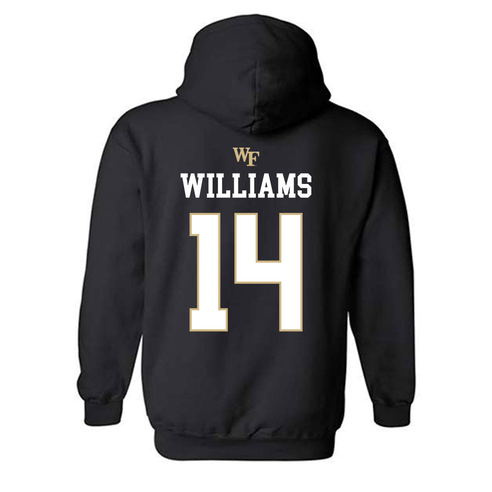 Wake Forest - NCAA Baseball : Javar Williams - Generic Sports Shersey Hooded Sweatshirt-1