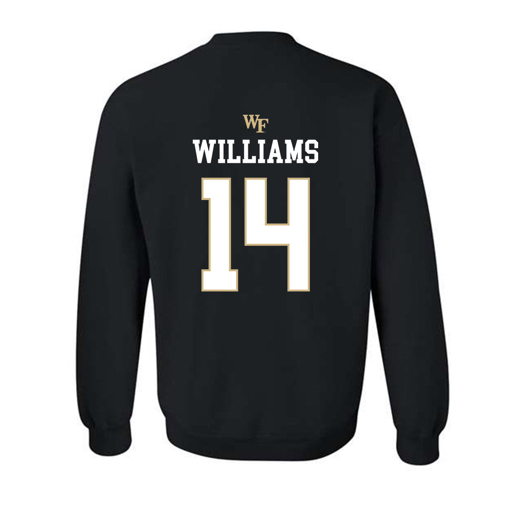 Wake Forest - NCAA Baseball : Javar Williams - Generic Sports Shersey Crewneck Sweatshirt-1