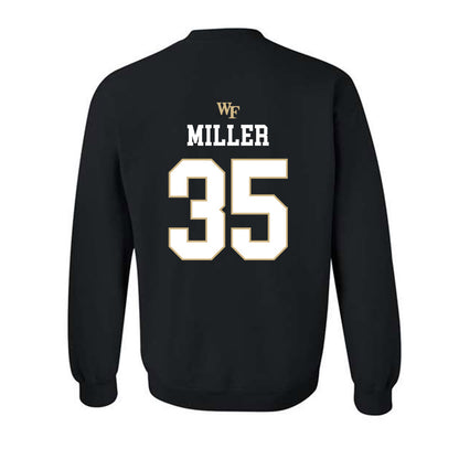 Wake Forest - NCAA Baseball : Griffin Miller - Generic Sports Shersey Crewneck Sweatshirt-1