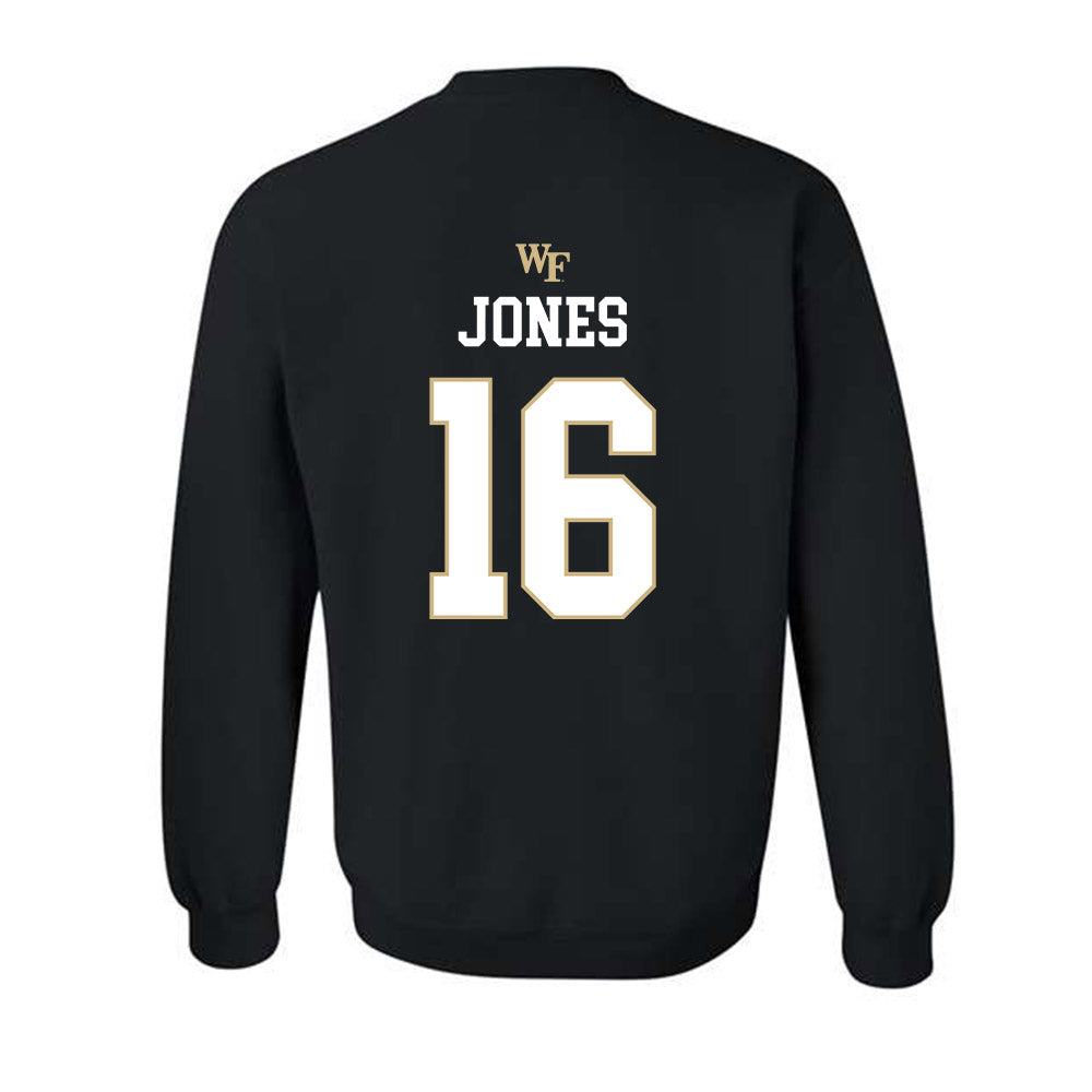 Wake Forest - NCAA Baseball : Evan Jones - Generic Sports Shersey Crewneck Sweatshirt-1