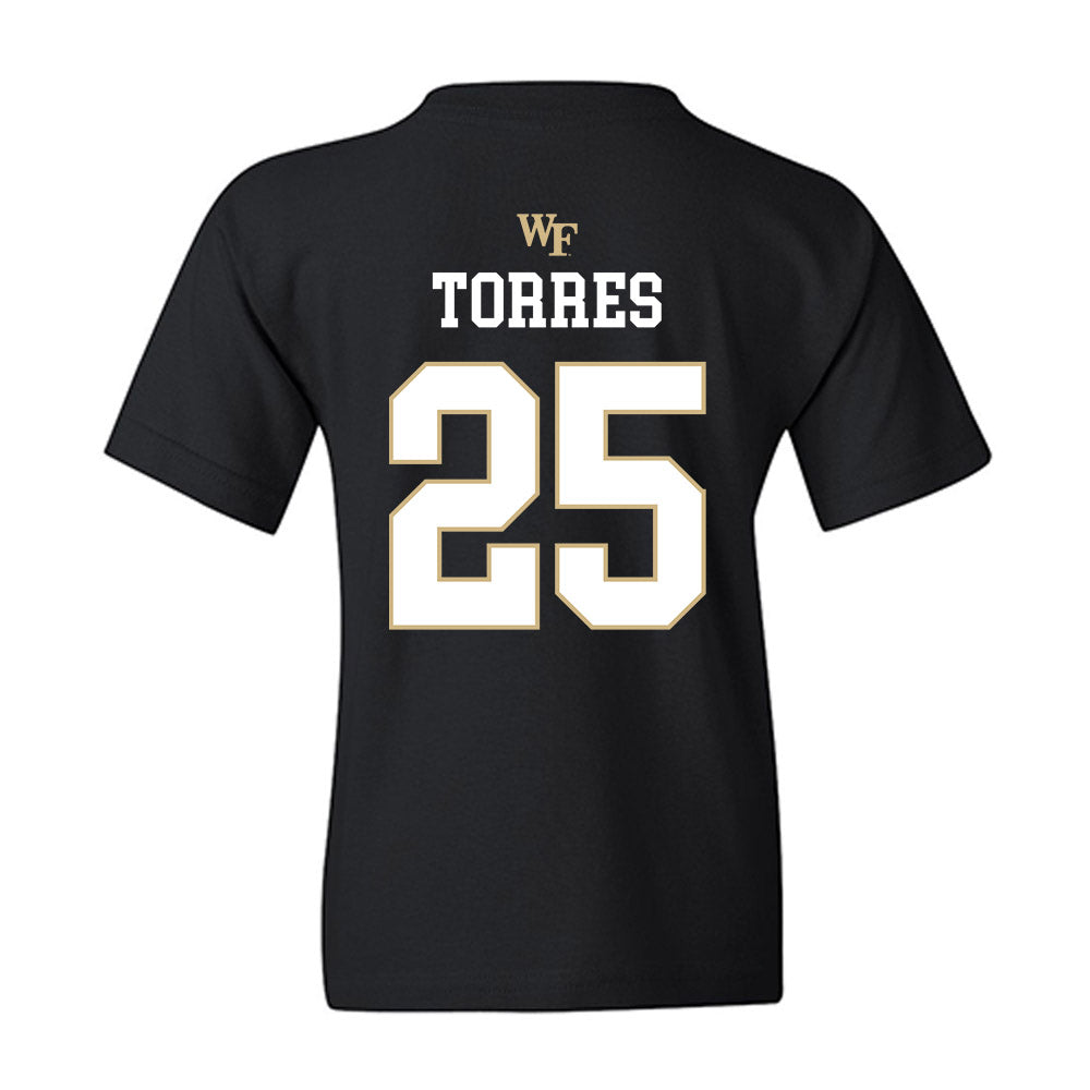 Wake Forest - NCAA Baseball : Boston Torres - Generic Sports Shersey Youth T-Shirt-1