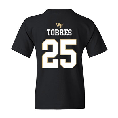 Wake Forest - NCAA Baseball : Boston Torres - Generic Sports Shersey Youth T-Shirt-1