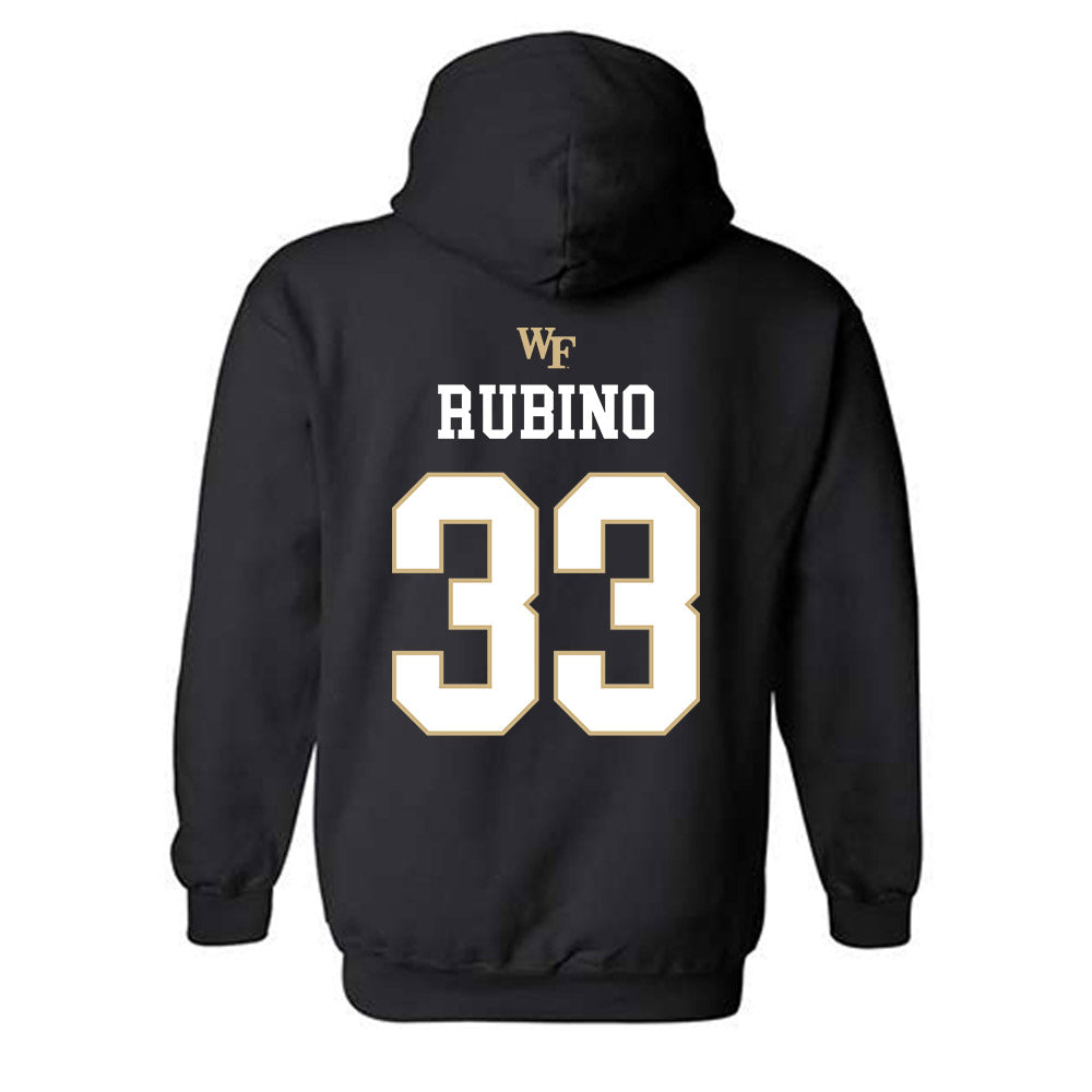 Wake Forest - NCAA Baseball : Nick Rubino - Generic Sports Shersey Hooded Sweatshirt-1