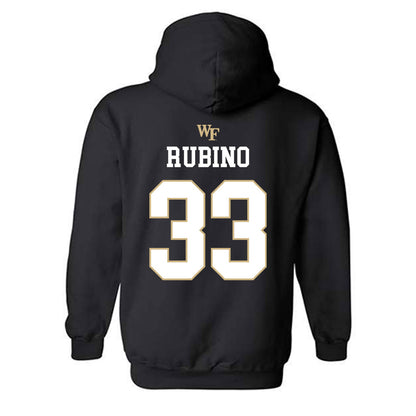 Wake Forest - NCAA Baseball : Nick Rubino - Generic Sports Shersey Hooded Sweatshirt-1
