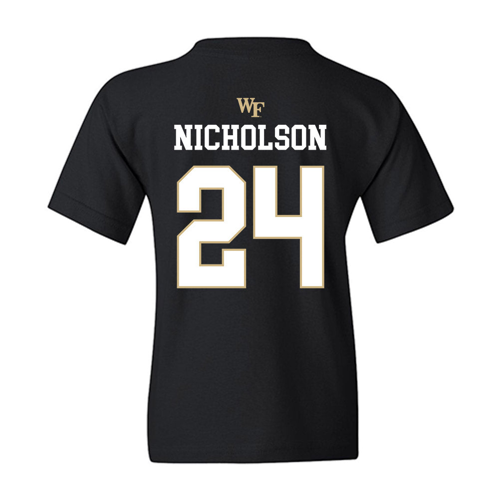 Wake Forest - NCAA Baseball : Grant Nicholson - Generic Sports Shersey Youth T-Shirt-1