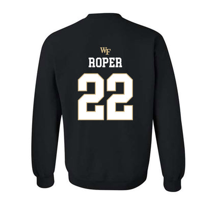 Wake Forest - NCAA Baseball : Jackson Roper - Generic Sports Shersey Crewneck Sweatshirt-1