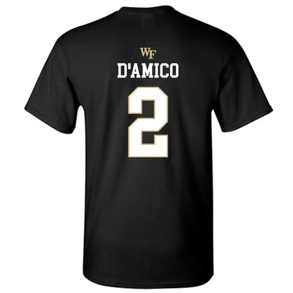 Wake Forest - NCAA Baseball : Logan D'Amico - Generic Sports Shersey T-Shirt-1