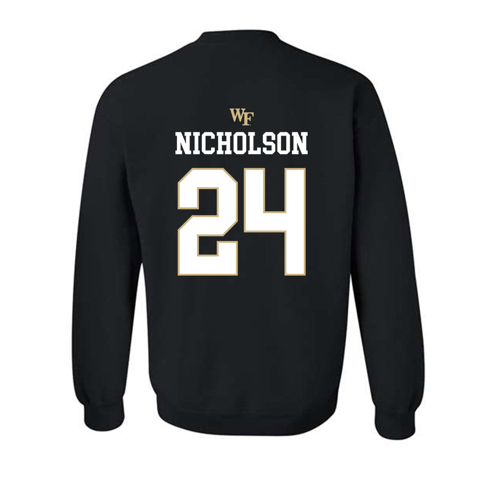 Wake Forest - NCAA Baseball : Grant Nicholson - Generic Sports Shersey Crewneck Sweatshirt-1