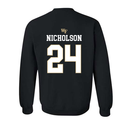 Wake Forest - NCAA Baseball : Grant Nicholson - Generic Sports Shersey Crewneck Sweatshirt-1