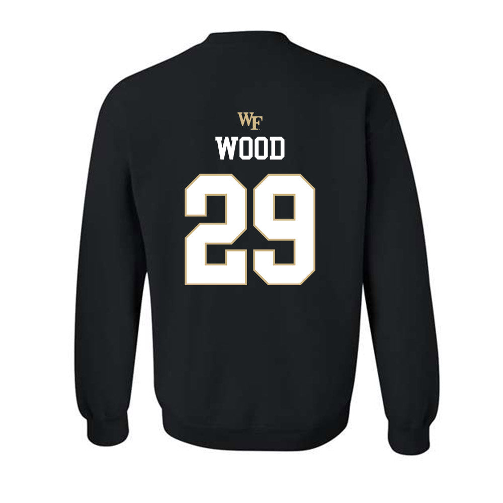 Wake Forest - NCAA Baseball : Tyler Wood - Generic Sports Shersey Crewneck Sweatshirt-1
