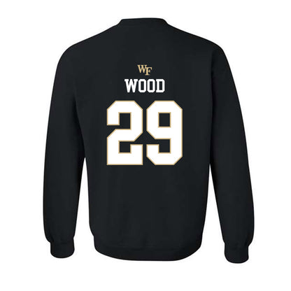 Wake Forest - NCAA Baseball : Tyler Wood - Generic Sports Shersey Crewneck Sweatshirt-1
