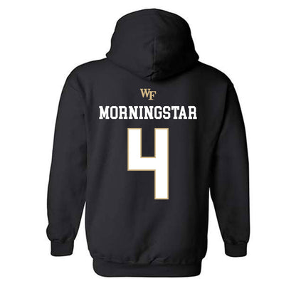Wake Forest - NCAA Baseball : Blake Morningstar - Generic Sports Shersey Hooded Sweatshirt-1